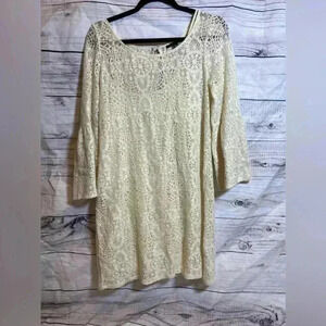 American Eagle lace bell sleeve dress